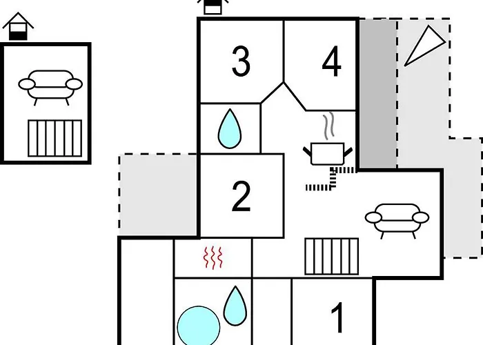 بيت للعطل Four-bedroom In *